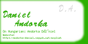 daniel andorka business card